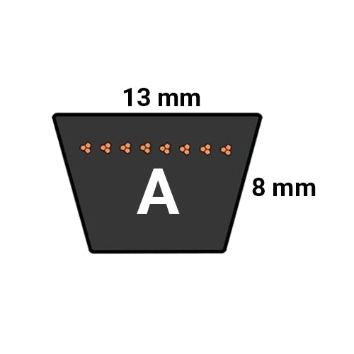 A42 Kilrem Optibelt VB 13x1060 (Li) - Remlagret.se